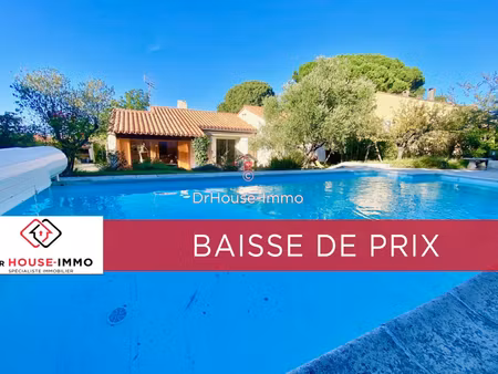 villa plein pieds de 4 chambres avec piscine et double garage sur 1500 m² a carcassonne .