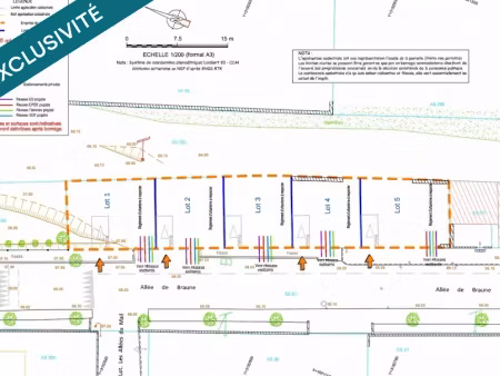 vente terrain à batir 610 m² à la calmette (30190)  158 000 €