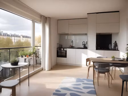 vente appartement 2 pièces 43 m² à ivry-sur-seine (94200)  253 500 €