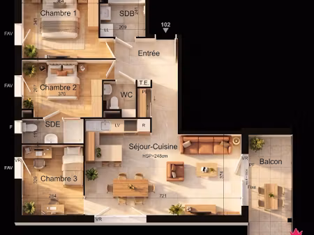 vente appartement 4 pièces 81 m² à saint-priest (69800)  322 000 €