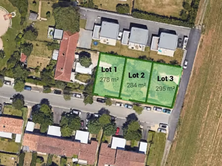 vente terrain 277 m² à saint-benoit (86280)  49 900 €