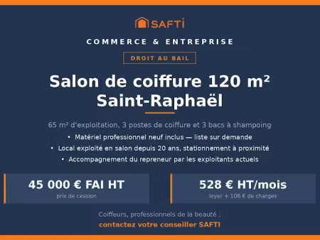 vente locaux professionnels 4 pièces 120 m² à saint-raphael (83700)  45 000 €