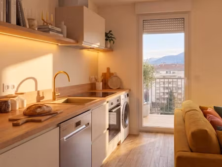 vente appartement 2 pièces 48.7 m² à le pont-de-claix (38800)  174 000 €