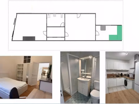 location meublée appartement 2 pièces 45 m² à toulouse (31000)  890 €