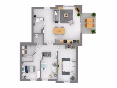 location appartement 4 pièces 82 m² à lescar (64230)  982 €
