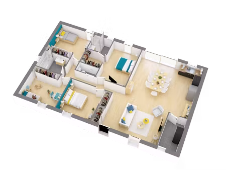 vente maison neuve 5 pièces 110 m² à guipel (35440)  204 492 €