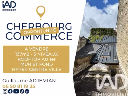 vente locaux professionnels 0 pièces 135 m² à cherbourg-en-cotentin (50100)  55 400 €