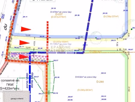 vente terrain 676 m² à panossas (38460)  160 000 €