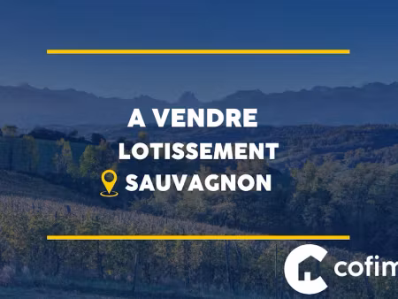 vente terrain à batir 901 m² à sauvagnon (64230)  90 000 €