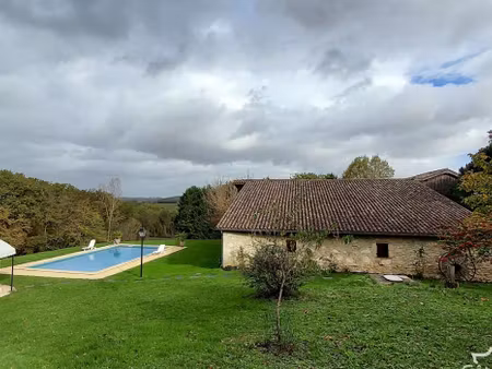 propriété avec piscine et jardin aillas (33)