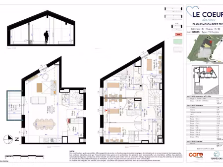 vente appartement 5 pièces 131.1 m² à la plagne (73210)  1 205 000 €