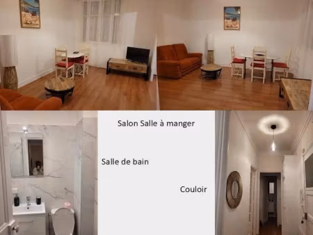 location meublée appartement 2 pièces 45 m² à nice (06000)  1 160 €
