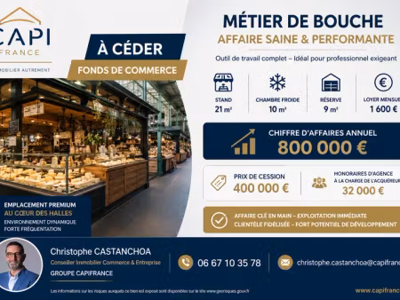 vente locaux professionnels 1 pièce 21 m² à biarritz (64200)  432 000 €