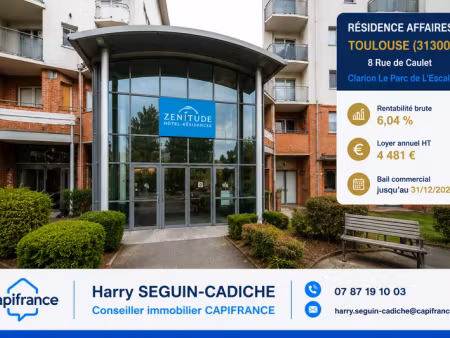 vente appartement 1 pièce 26 m² à toulouse (31000)  74 200 €