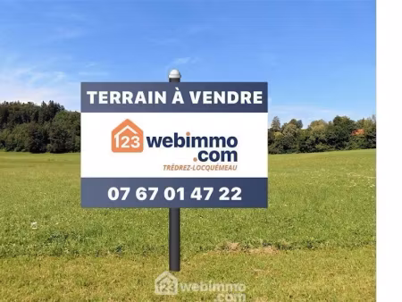 vente terrain 3572 m² à trédrez-locquémeau (22300)  157 900 €
