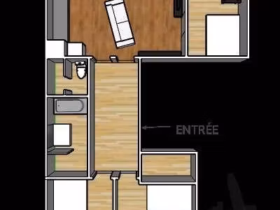 location meublée locaux professionnels 1 pièce 80 m² à rennes (35000)  520 €