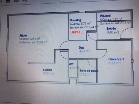 location appartement 2 pièces 64 m² à gagny (93220)  965 €