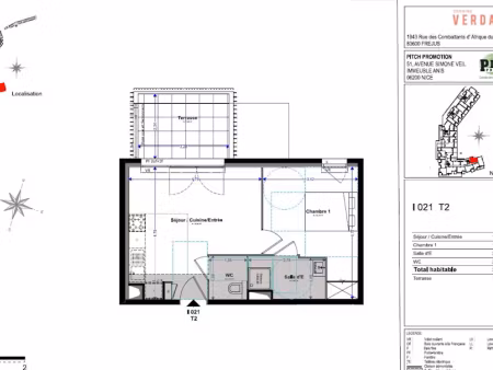 location appartement 2 pièces 38 m² à frejus (83600)  757 €