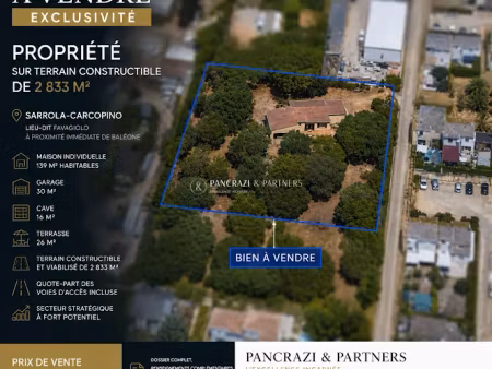 vente maison 4 pièces 190 m² à sarrola-carcopino (20167)  975 000 €