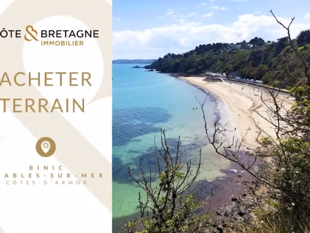 vente terrain 1350 m² à binic-étables-sur-mer (22680)  158 000 €