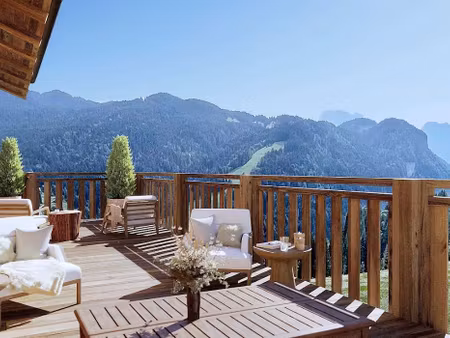 chalet avec vue panoramique et terrasse les gets (74)