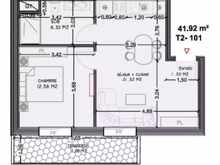 vente appartement 2 pièces 41 m² à morsang-sur-orge (91390)  199 000 €