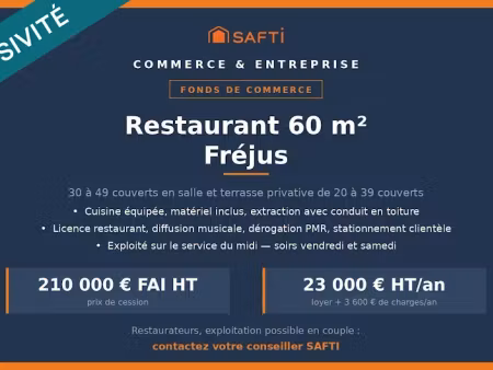 vente locaux professionnels 2 pièces 105 m² à frejus (83600)  210 000 €