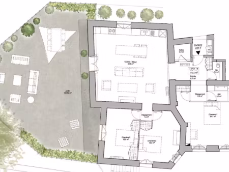 vente appartement 4 pièces 111 m² à curis-au-mont-d'or (69250)  475 000 €