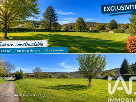 vente terrain 2124 m² à saint-bonnet-la-rivière (19130)  20 000 €