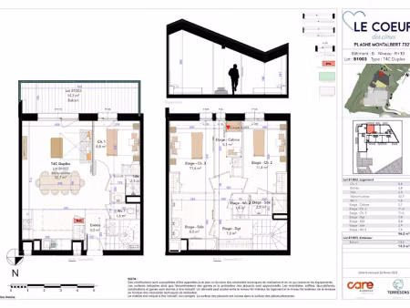 vente appartement 4 pièces 96 m² à la plagne (73210)  896 200 €