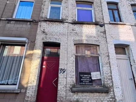 maison deux façades à rénover - mons