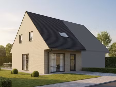 nieuw te bouwen halfopen bebouwing te erembodegem
