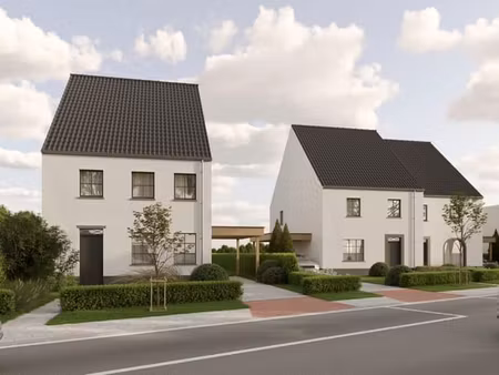 nieuwbouw halfopen bebouwing op ruime percelen te zottegem