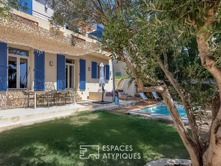 appartement en rez de jardin avec piscine