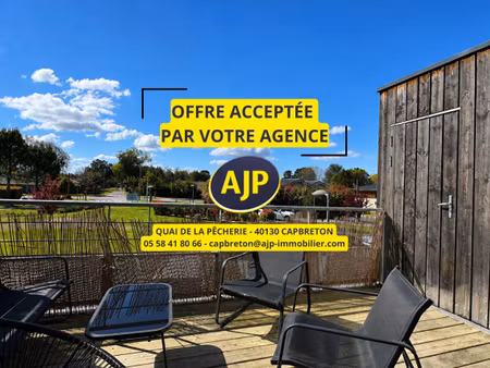 seignosse - t3 + terrasse - cellier + 2 parking