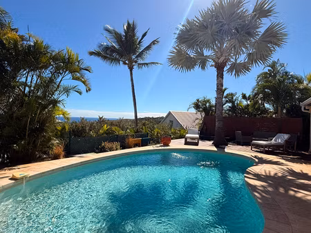 villa de plain-pied avec vue océan  piscine et jacuzzi à saint-gilles-les-bains