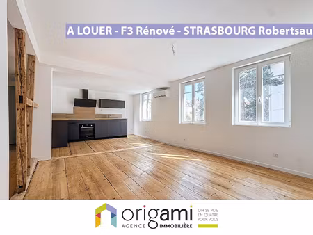 strasbourg robertsau - magnifique f3 rénové