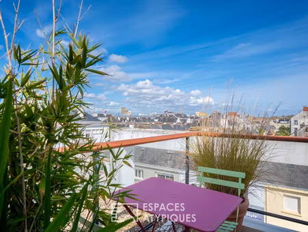 appartement en roof-top avec terrasse à saint-nazaire