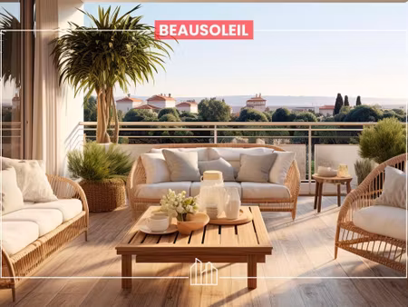 vente appartement neuf 4 pièces 97m2 beausoleil - 795000 € - surface privée