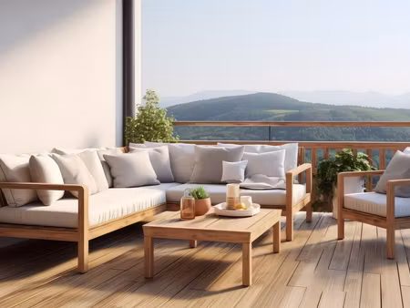 vente appartement neuf 3 pièces 61m2 vence - 415000 € - surface privée