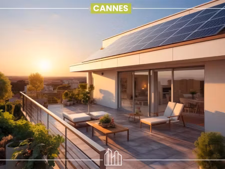 vente appartement neuf 3 pièces 57m2 cannes - 380000 € - surface privée