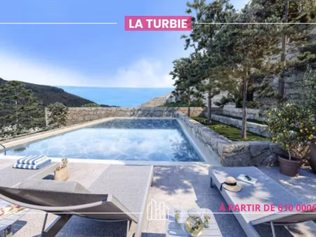 vente appartement neuf 3 pièces 80m2 la turbie - 618000 € - surface privée