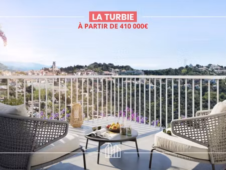 vente appartement neuf 2 pièces 50m2 la turbie - 410000 € - surface privée