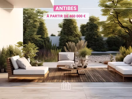 vente appartement neuf 3 pièces 62m2 antibes - 490000 € - surface privée