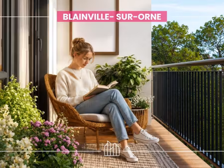 vente appartement neuf 2 pièces 48m2 blainville-sur-orne - 191000 € - surface privée