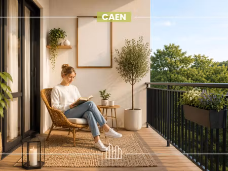 vente appartement neuf 1 pièces 25m2 caen - 149900 € - surface privée
