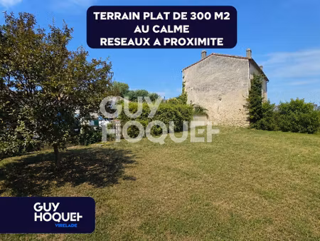 vente terrain 296 m² portets (33640)