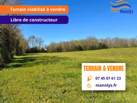 vente terrain 347 m² le thou (17290)