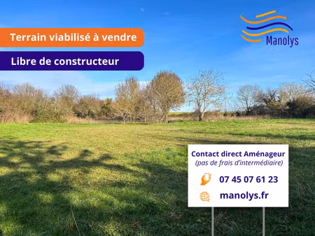 vente terrain 207 m² saint-vivien (17220)