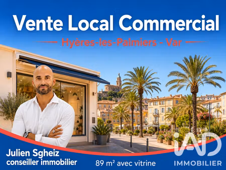 vente commerce 88 m² hyères (83400)